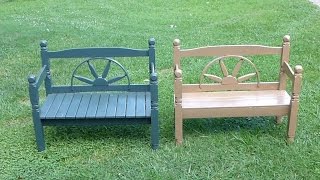 Bench made from Headboard and Footboard [upl. by Pate]