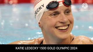 Katie ledecky gold  1500 meter gold  Katie ledecky swimming gold  Katie ledecky [upl. by Rockey]