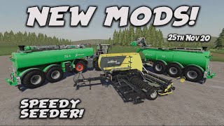 NEW MODS SPEEDY SEEDER Review Farming Simulator 19 PS5 FS19 25th Nov 2020 [upl. by Buyer883]