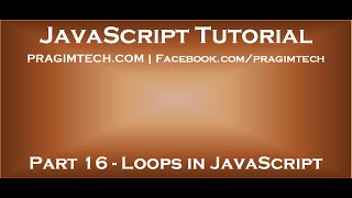 Loops in JavaScript [upl. by Castorina]