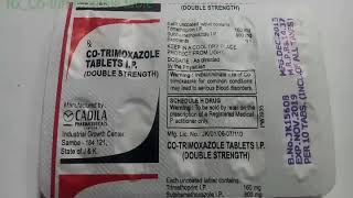 RxCotrimoxazole 800160mg tablet trimethoprim sulfamethoxazole use amp side effect [upl. by Rox]