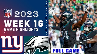 Giants vs Eagles Week 16 FULL GAME 12252023  NFL Highlights Today [upl. by Mccully]