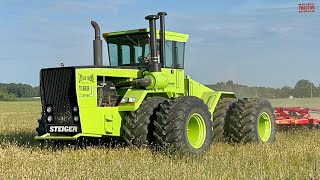 STEIGER Tiger III ST450 Tractor and 50ft Sunflower Disk [upl. by Limoli]