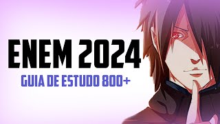 O que estudar para o ENEM 2024 Cronograma 800 [upl. by Durkee605]