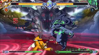 BlazBlue Central Fiction Jubei vs Susanoo Hell Mode [upl. by Rettke]