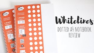 Whitelines Dotted A4 Notebook  unboxing amp honest review  Giveaway  GIFTED  studyandorganize [upl. by Aelak]