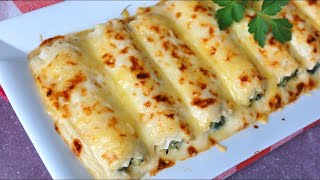 Canelones de pollo y espinacas rápidos con muchos TRUCOS [upl. by Eeresid400]