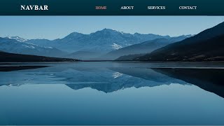 Create a Simple Navigation Bar Using HTML and CSS  Website Header Design Using HTML and CSS [upl. by Politi]