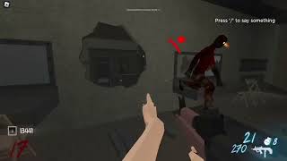 ROBLOX Recoil Zombies  strat testing [upl. by Rocker]