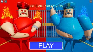 NEW UPDATE FIRE BARRY VS WATER BARRY in BARRYS PRISON RUN New Scary Obby Roblox [upl. by Christophe88]