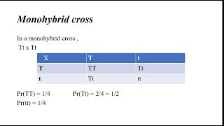 Probability in Genetics Monohybrid Dihybrid and Trihybrid crosses Part1 [upl. by Wiedmann]