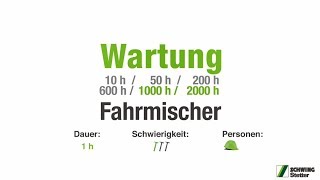 SCHWINGStetter  Tutorial 04 Wartung Fahrmischer Teil III [upl. by Elletnuahc]