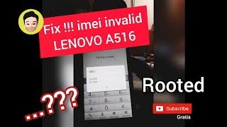 Fix Imei invalid Lenovo A516 Mobileuncle Tools [upl. by Pazit126]