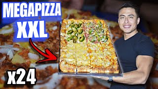 EL RETO de MEGAPIZZA XXL que NADIE HA LOGRADO 🍕  Pizza GIGANTE Para 6 Personas 🇲🇽🔥 [upl. by Ayita]