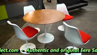 the595projectcom  Eero Saarinen Tulip Table for Knoll [upl. by Jameson446]