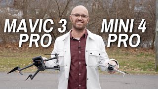 DJI Mavic 3 Pro vs Mini 4 Pro  Which drone should you buy in 2024 [upl. by Fruin]