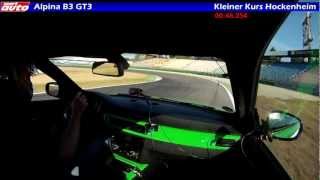 Alpina B3 GT3 Lap Hockenheim Cup tyres Michelin Pilot Sport Cup Track Test sport auto [upl. by Repmek44]