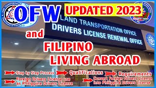 PAANO MAGRENEW NG DRIVERS LICENSE ANG MGA OFW at FILIPINO na NAKATIRA na sa ABROAD [upl. by Quartas]