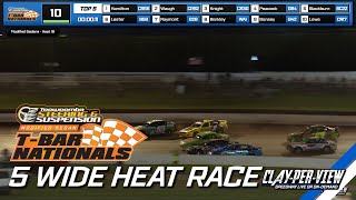 Modified Sedans  5 Wide Heat Race  Toowoomba  31st Dec 2023  ClayPerView [upl. by Shimberg299]