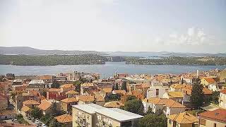 Šibenik  Croatia  Live panorama view [upl. by Aymahs]