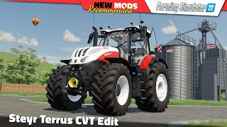 FS22  Steyr Terrus CVT Edit  Farming Simulator 22 New Mods Review 2K60 [upl. by Yaya673]