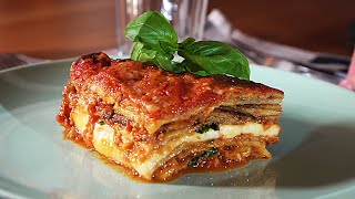 Authentic Italian Aubergine Parmigiana [upl. by Idnic464]