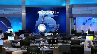 Encerramento do Jornal da Record 20122018 [upl. by Mikahs]