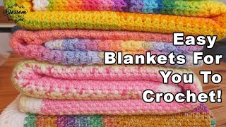 Easy Blankets For You To Crochet Right Now [upl. by Analak]