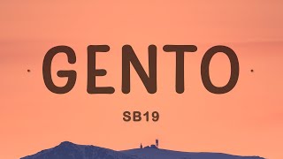 SB19  GENTO Lyrics [upl. by Loriner]