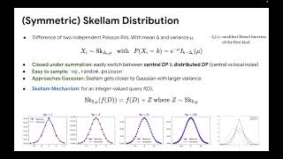 The Skellam Mechanism for Differentially Private Federated Learning [upl. by Elacsap]