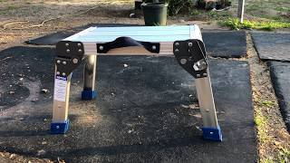 Review  Harbor Freight Haul Master Working Platform [upl. by Erena]