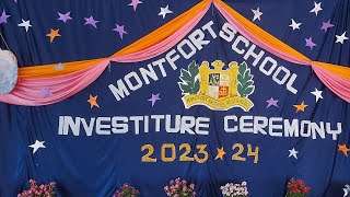 MONTFORT SCHOOL HAZARIBAG INVESTITURE CEREMONY 202324 [upl. by Nich699]