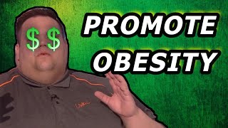 Fat positivity influencer sells his soul for money promoting obesity [upl. by Conlen773]