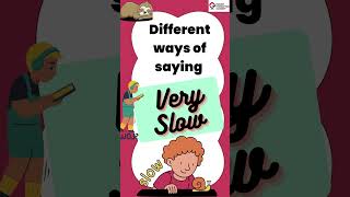 Synonyms of quotVery Slowquot shorts english efa vocabulary [upl. by Shreeves]