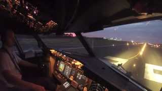 Boeing 737800 Amazing TakeOff HD Cockpit View [upl. by Muirhead]