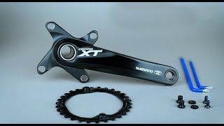 How to mount the 30T 104BCD Oval chainring onto 104BCD cranks [upl. by Nelon730]