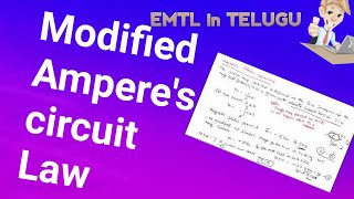 Modified Amperes law or Inconsistency of Amperes law in Telugu [upl. by Ahsiekim71]