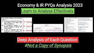 Economy 2023 PYQ Analysis  PreYQ L1  UPSC PRELIMS 2024 [upl. by Anahsor307]