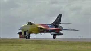 Hawker Hunter fast jet fighter  Miss Demeanour  superb display [upl. by Altheta]