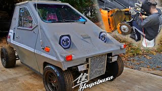 Hayabusa swapping Electric Citicar Part 10  Fixing a 1000hp Lambo [upl. by Ehrsam]