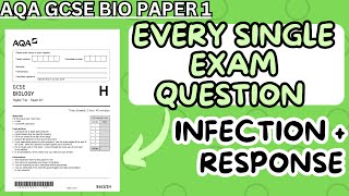 GCSE BIOLOGY Every Single Exam Question Infection and Response [upl. by Kafka]