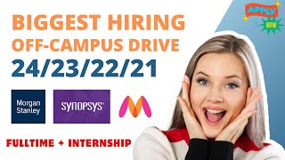 Latest Off Campus Drive For 2023 Batch  Internship For Freshers 2023  OFF CAMPUS DRIVE [upl. by Salohcin]