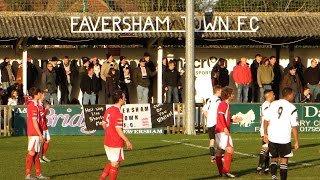 Faversham Town v Whitstable Town  Jan 2015 [upl. by Rehpinej818]