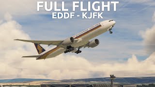 VATSIM LIVE  PMDG 777  EDDF to KJFK Full Flight [upl. by Quar]