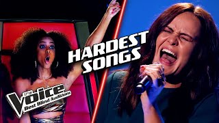 Performing The HARDEST Songs To Sing  The Voice Best Blind Auditions [upl. by Norret]