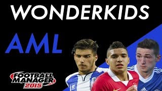 Football Manager 2015  WONDERKIDS  LEFT ATTACKING MIDFIELDERSWINGERS [upl. by Aihsein]