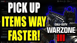 How to Pick up Items Fast in Warzone 3  Modern Warfare 3 Best Method [upl. by Atinuaj]