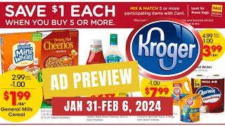 MORE MEGA Kroger Ad Preview for 13126  Mega Sale Weekly Digitals 10 for 10 amp More [upl. by Tilla]