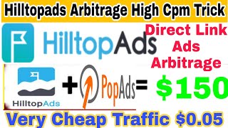 Hilltopads Arbitrage High Cpm Ad Network Direct Link Ads Earning adnetwork adsensealternative [upl. by Lebasi]