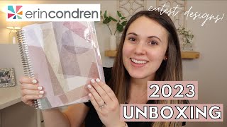 Erin Condren 2023 Life Planner Unboxing amp Review [upl. by Shafer]